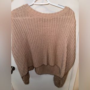 Oversized cropped sweater size large